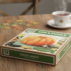 NEW! Barnes And Noble Harvest Garden Puzzle by Marjolein Bastin NWT